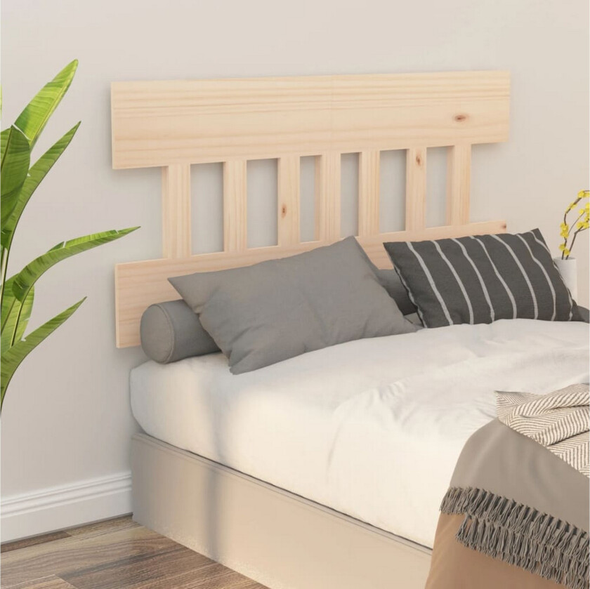 Sengegavl 123,5x3x81 cm heltre furu