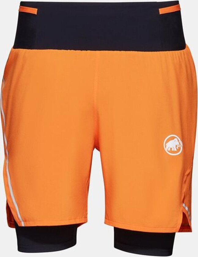 Aenergy Tr 2 In 1 Shorts Herre Dark Tangerine/Black 50
