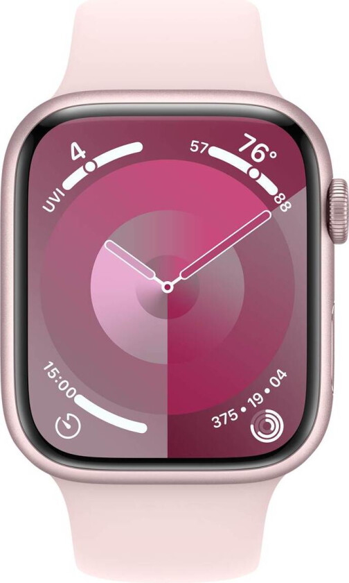 Watch Series 9 GPS + Cellular 41mm Pink Aluminium Case with Light Pink Sport Band - S/M