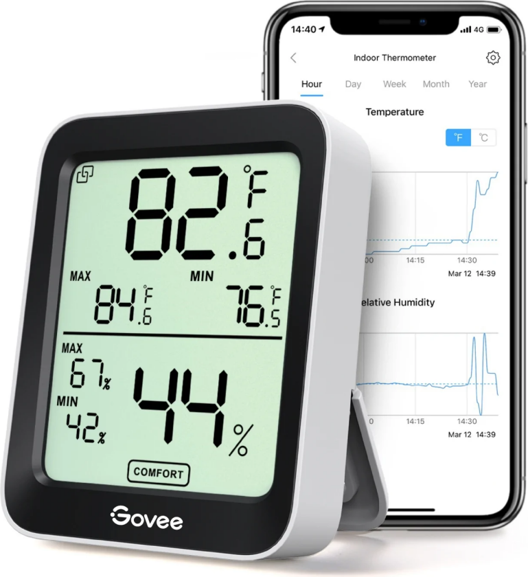 Bluetooth Thermometer Hygrometer with Screen