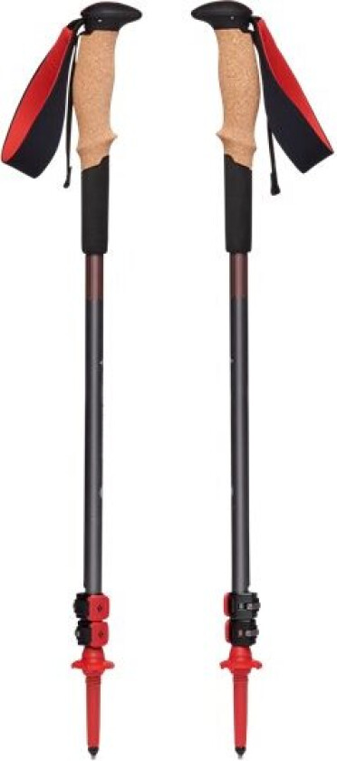 Unisex Pursuit Shock Trekking Poles S/M, Steel Grey/Octane