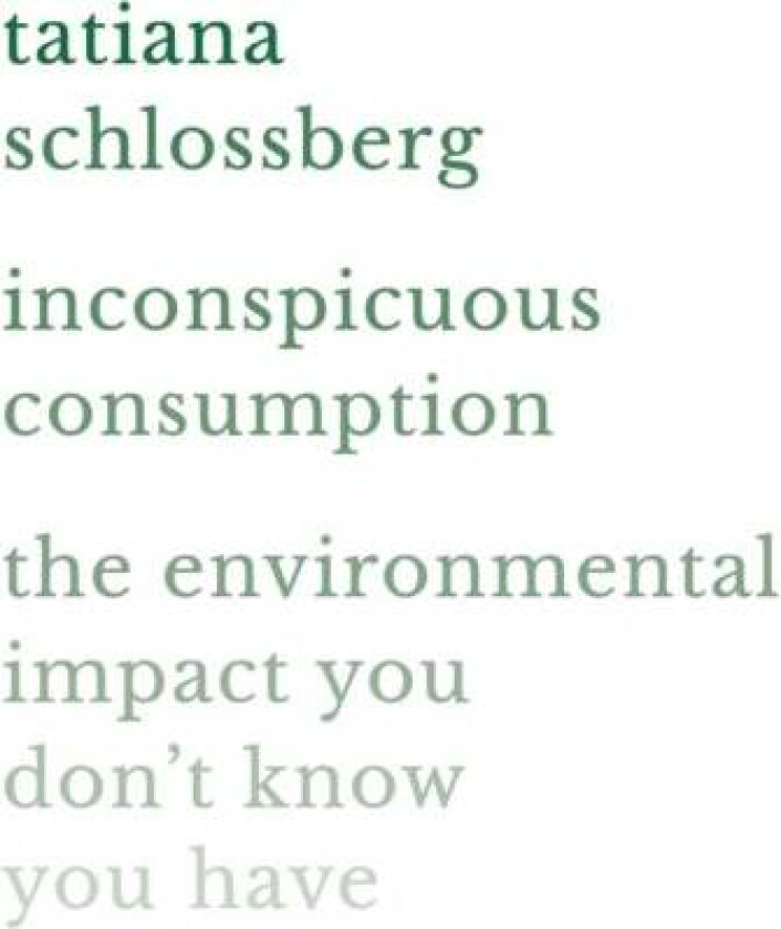 Inconspicuous Consumption av Tatiana Schlossberg