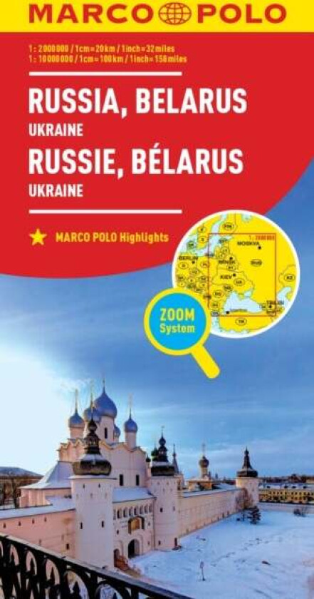 Russia and Belarus Marco Polo Map av Marco Polo