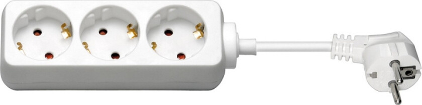 Power Socket x3 - Wh - 3m