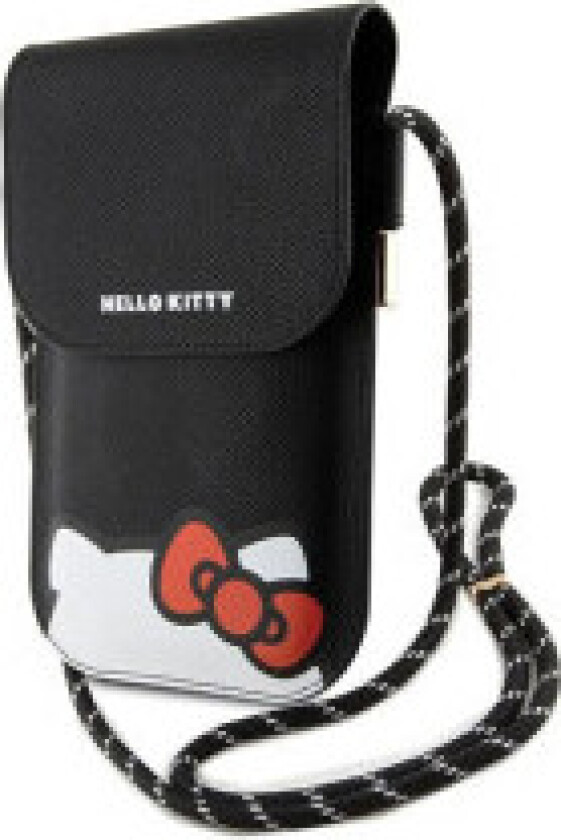 Bag Black Leather Hiding Kitty Cord