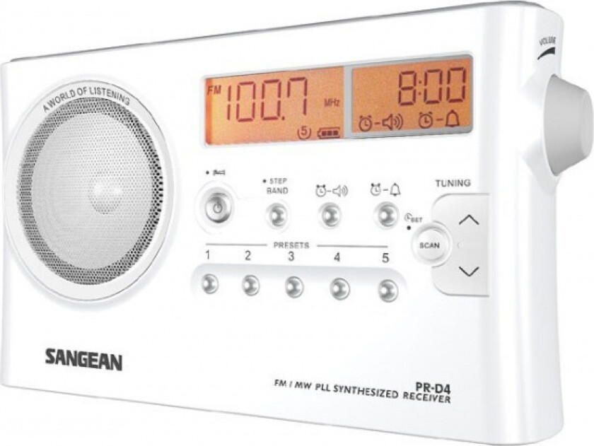 PR-D4 Bärbar radio med 170 h batteritid