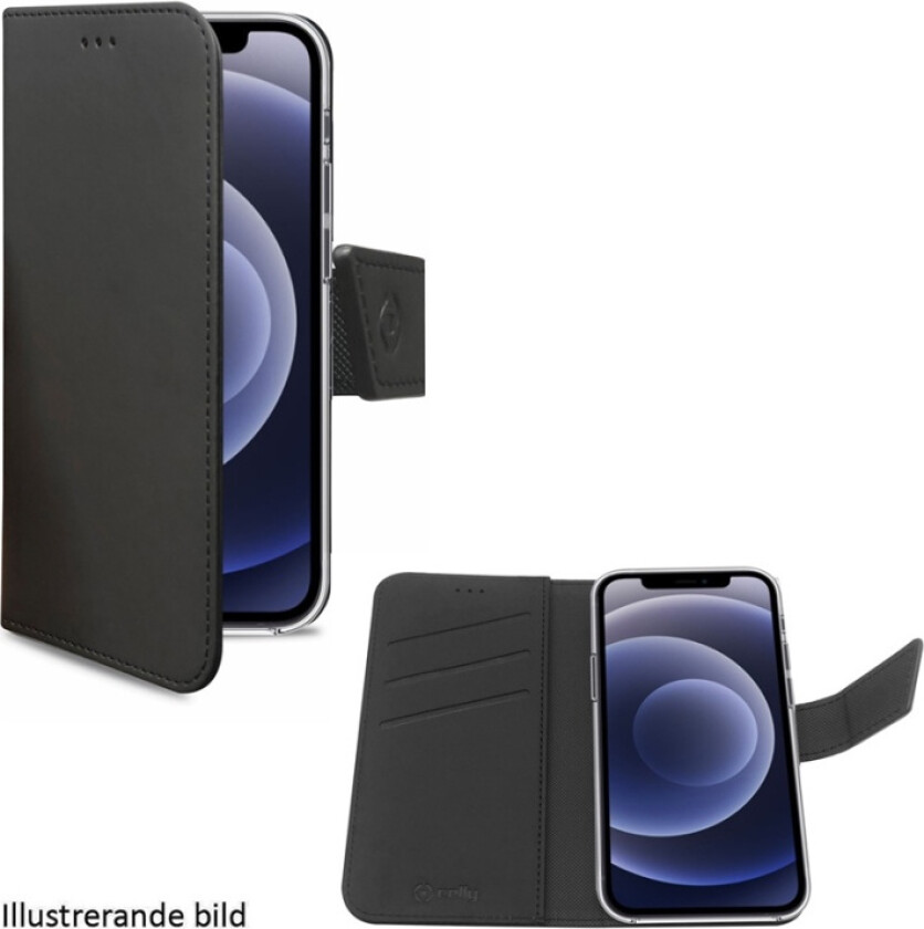 Wallet Case iPhone 13 Pro, svart