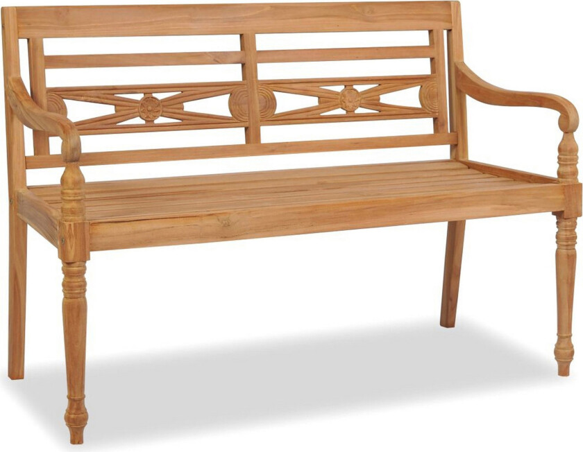 Bataviabenk 120 cm teak