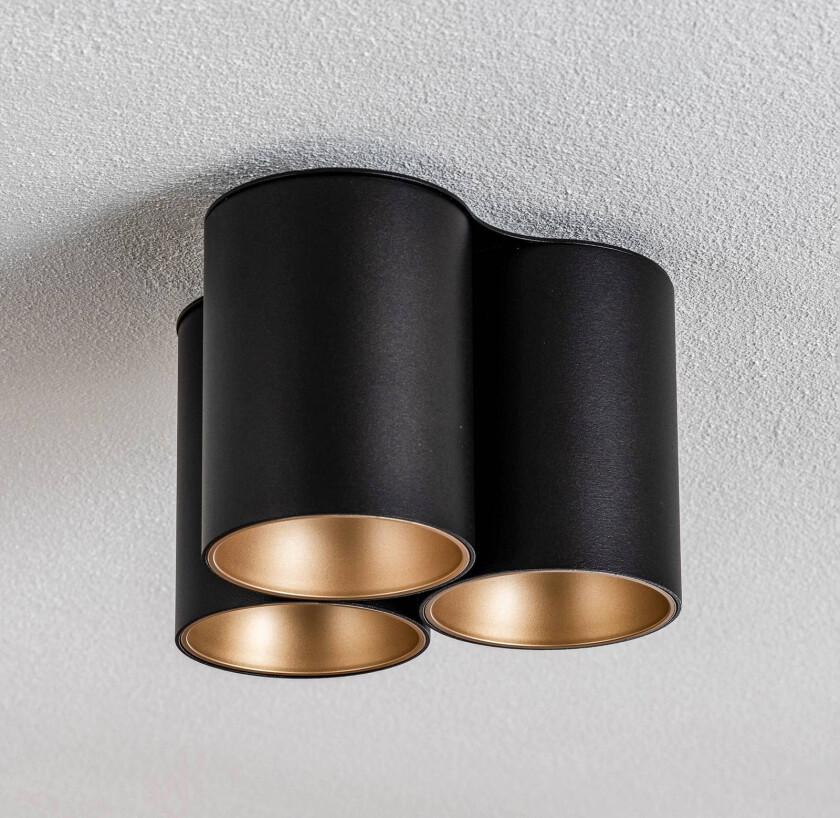 Eye tone tripple takspot - Svart/Gullfarget