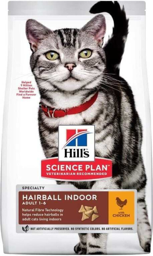 Hill's Science Plan Cat Adult Hairball & Indoor Chicken (3 kg)