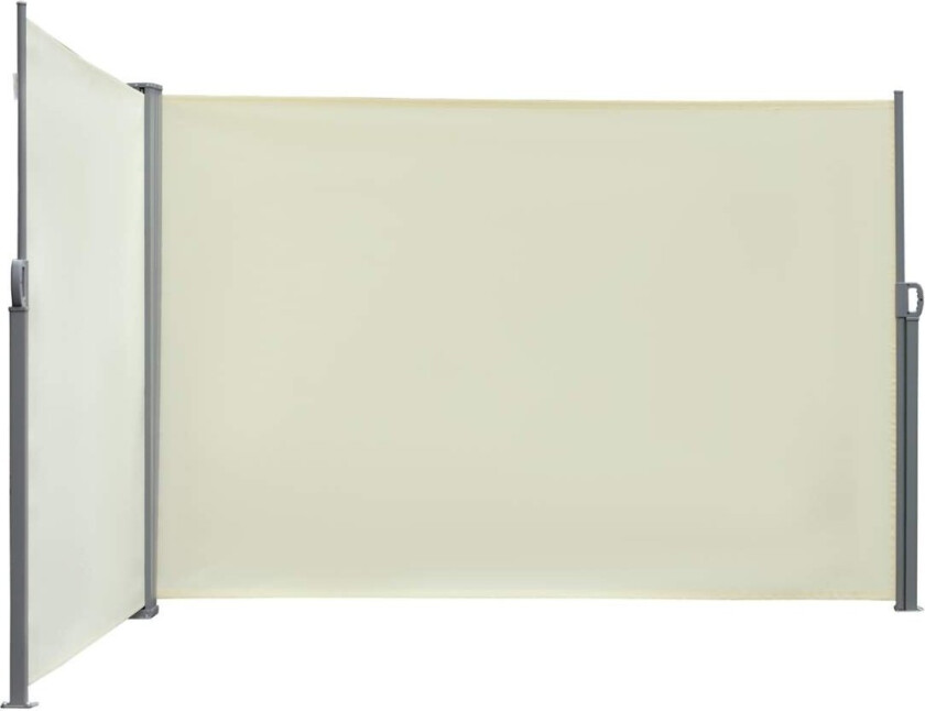 Sidemarkise Privatliv Og Solbeskyttelse, Siderullgardin, Uv-Beskyttelse, Polyester, Krem, 600X160Cm