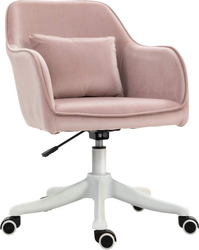 Massasje Kontorstol Skrivebordsstol Svingstol Vibrasjonsfunksjon Justerbare Armlener 55X65X79-89Cm