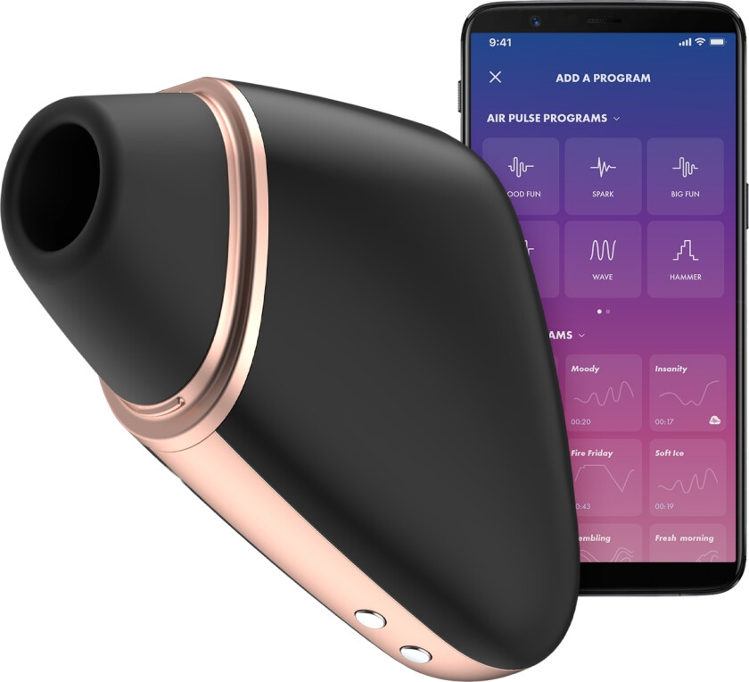Satisfyer Love Triangle Black App-kontrollert klitorisstimulator