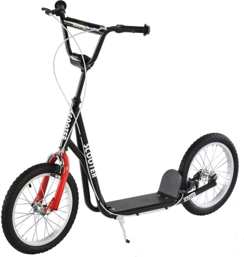 Scooter For Barn Fra 5 År Og Oppover, Sparkesykkel Med Pneumatiske Dekk Og Håndbrems, Byscooter, Stabil Og Trygg, Blå