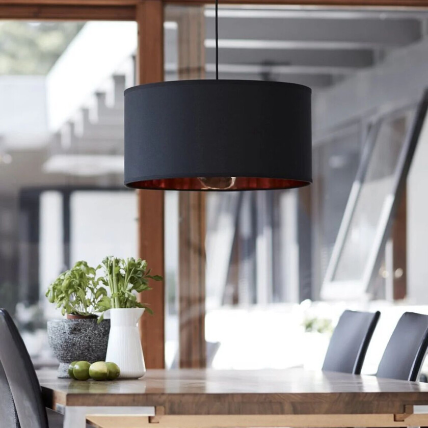 Isabella Castillo takpendel 50 cm - Svart/Kobberfarget