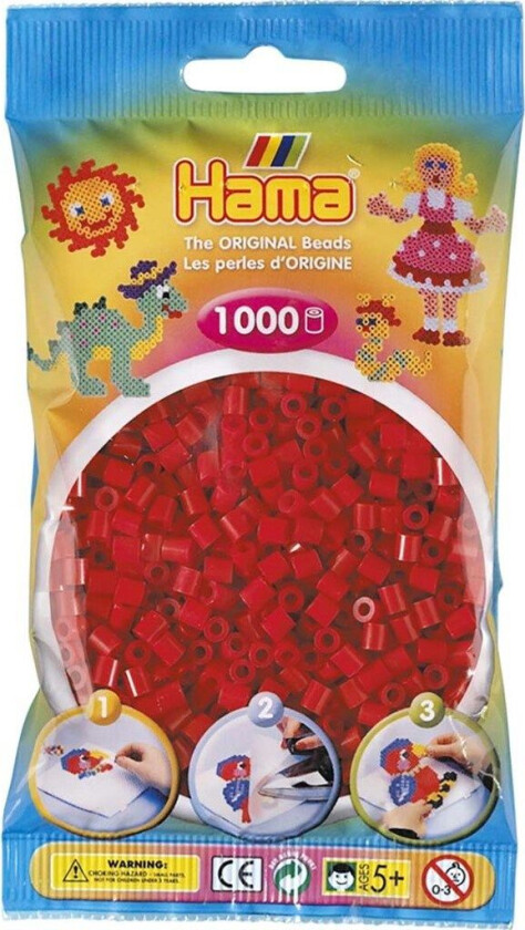 Ironing beads-dark red (022) 1000pcs.