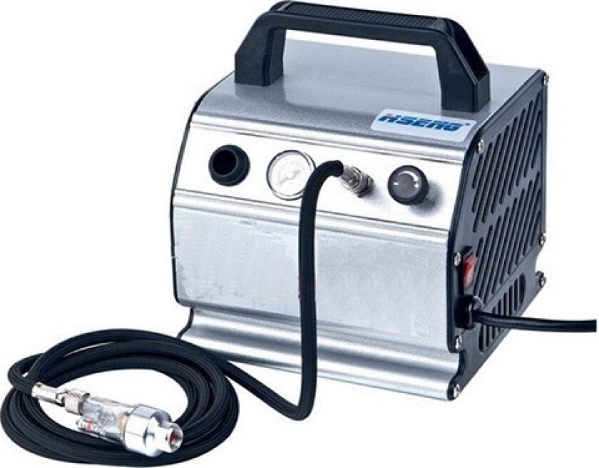 Airbrush compressor with air hose and mini filter