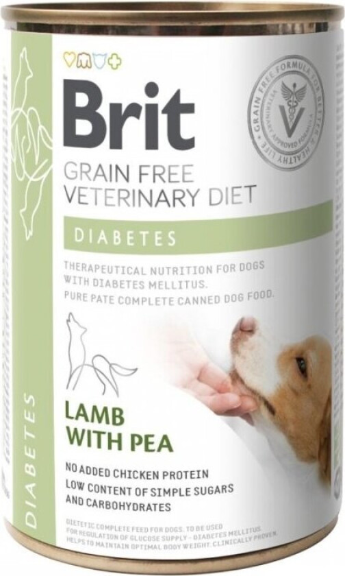 Brit Veterinary Diet Dog Diabetes Grain Free 400 g