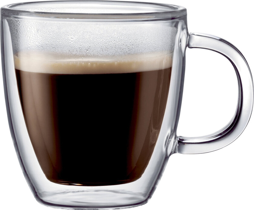 Bodum Bistro glass med dobbel vegg og hank 2-pakn. 0,3 l