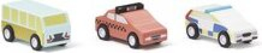 Biler AIDEN 3-pk i tre for barn