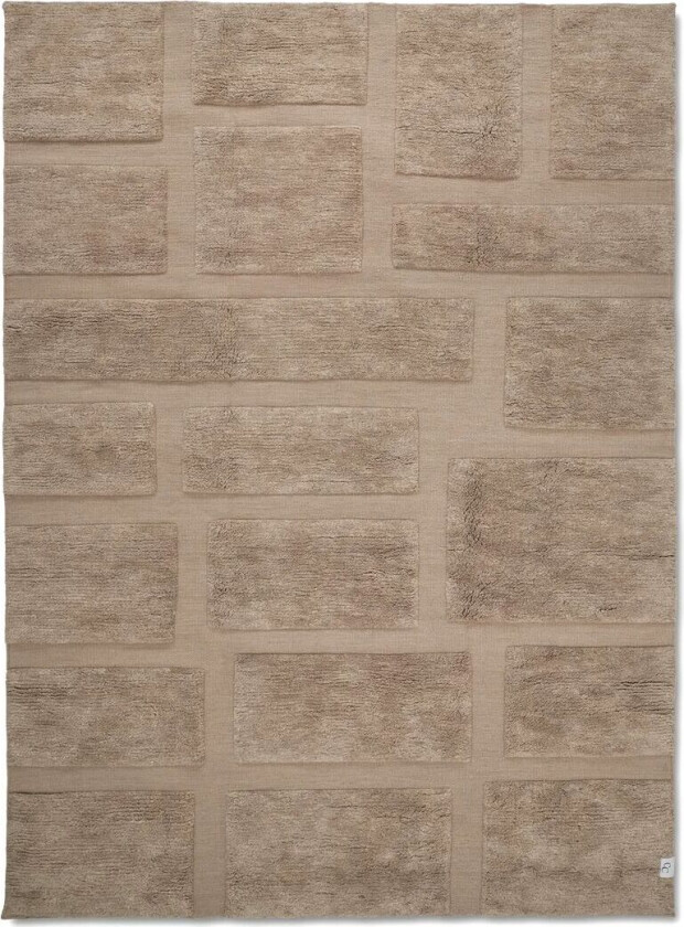 Bilde av Bricks ullteppe 170 x 230 cm Beige