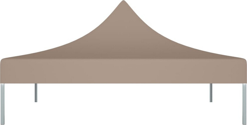 Teltduk for festtelt 2x2 m gråbrun 270 g/m²