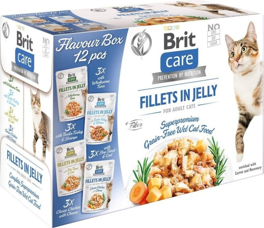 Brit Care Cat Jelly Multipack 12 x 85 g