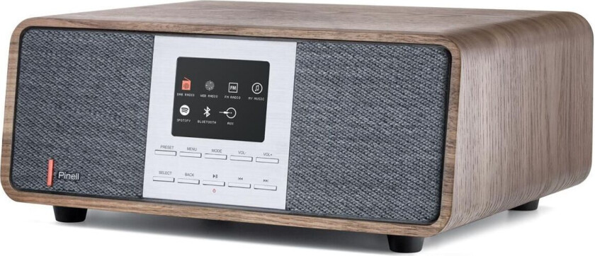 Supersound 501 - Valnøtt Dab-Radio Med Bluetooth Og Wi-Fi