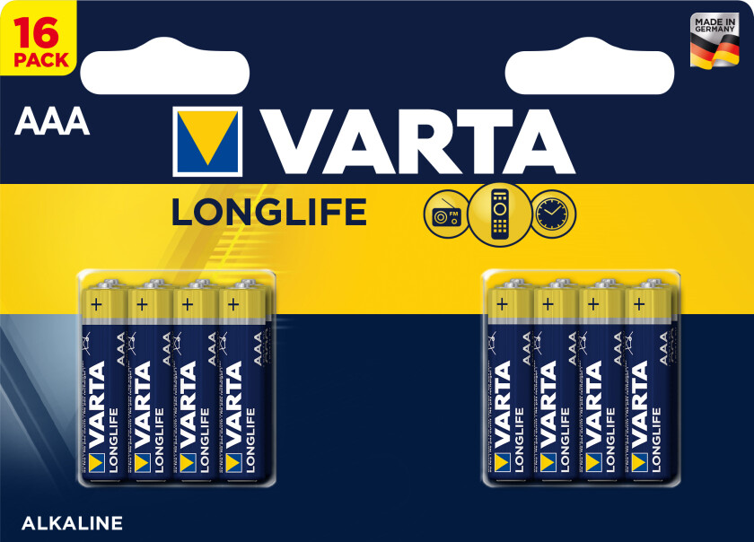 Varta Longlife - AAA - 16-pk