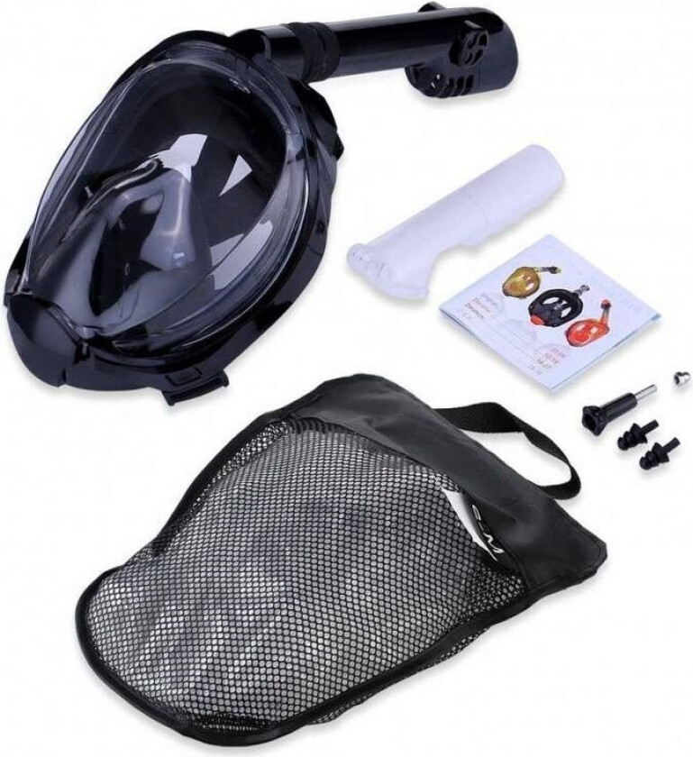 Helmaske og snorkel med GoPro-feste