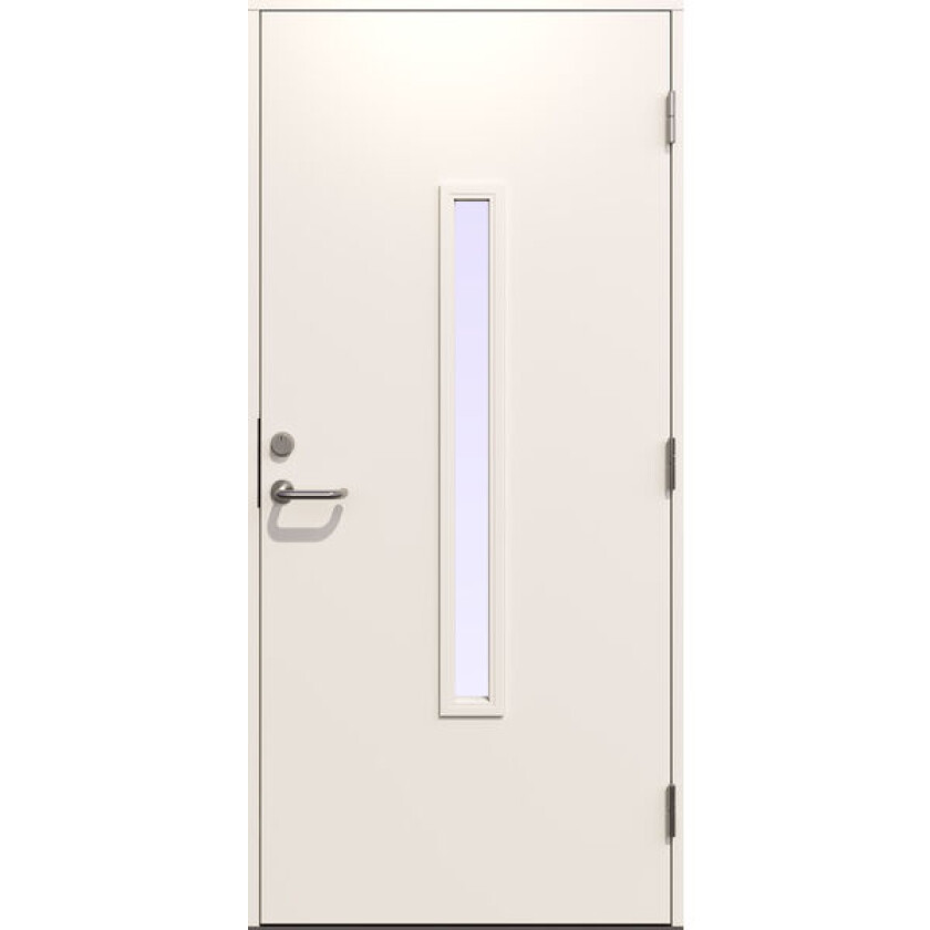 Ytterdør Herakles 100 x 210 cm høyrehengslet hvit