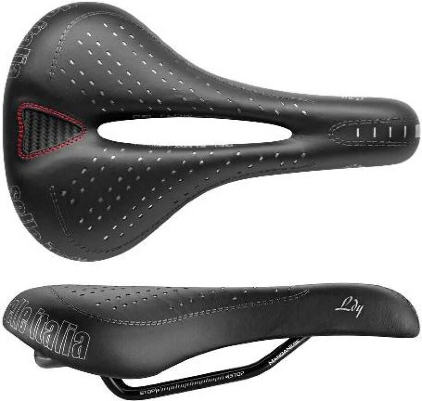 Bilde av Siodło SELLE ITALIA LADY GEL FLOW L (id match - L2) Manganese Tube 7, fibra-tek, 310g svart (NEW)