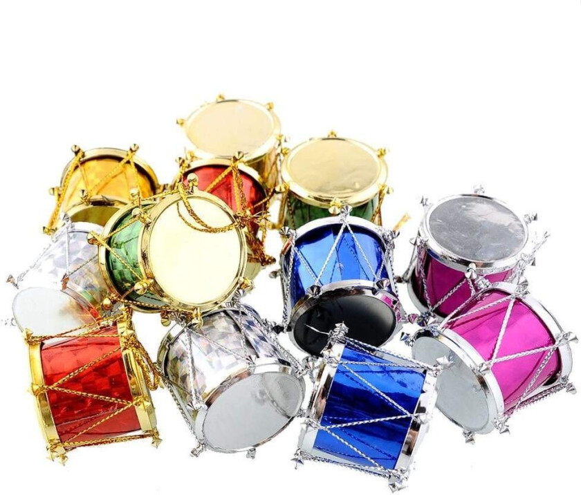 Juletrepynt, Trommer - 12-pakk