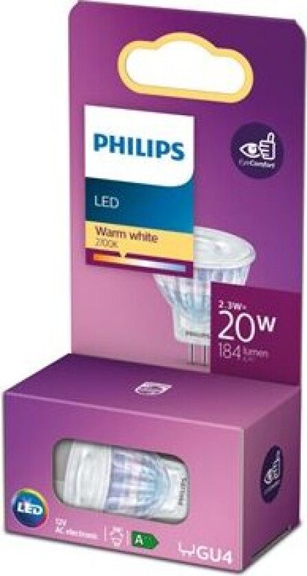 LED-lyspære Classic Spot MR11 2,3W/827 (20W) 36° GU4