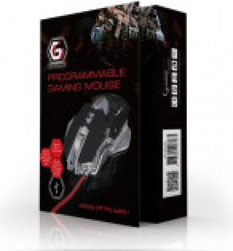 MUSG-05 - mouse - USB 2.0 - Mus - Optisk - 7 - Svart