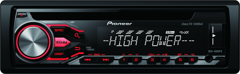 Pioneer DEH-4800FD Høyeffekt 1-DIN bilstereo