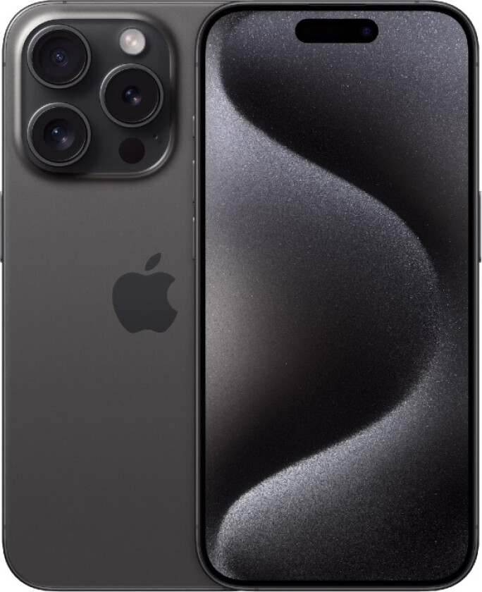 Bilde av iPhone 15 Pro , 15,5 cm (6.1"), 2556 x 1179 piksler, 512 GB, 48 MP, iOS 17, Titan, Sort