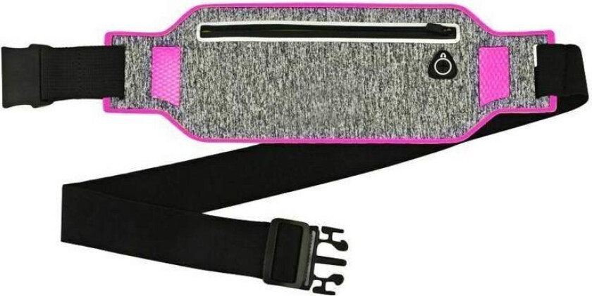 Bilde av Løpebelte med Mobillomme - Grå og Rosa