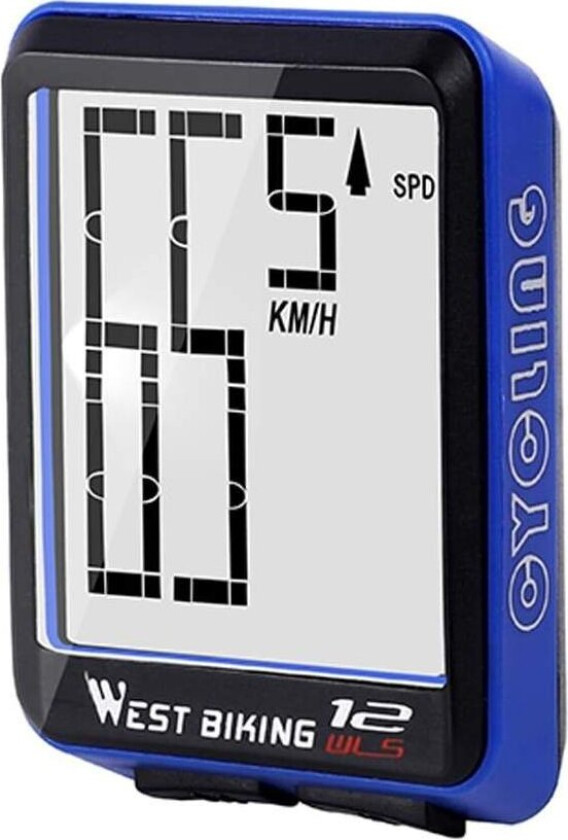 Sykkelcomputer med Tydelig Display - Blå