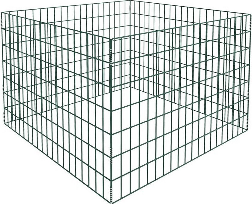 Kompostkasse med kvadratisk netting 100 x 100 x 70 cm