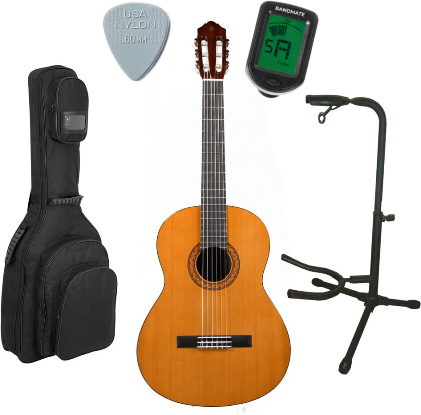 C40II klassisk spansk gitar startpakke