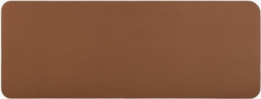 PAD desktop bærekraftig vegansk skinnoverflate, cognac brun