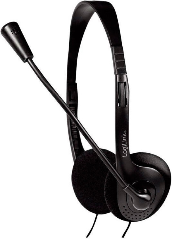 Stereo headset 2x 3.5 mm headphone jack boom microphone eco box