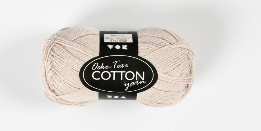 Cotton yarn Sand colour 50gr 170m