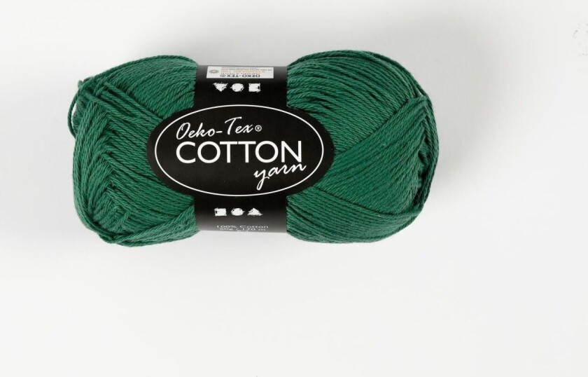 Cotton yarn Dark green 50gr 170m