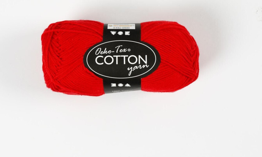 Cotton yarn Dark red 50gr 170m