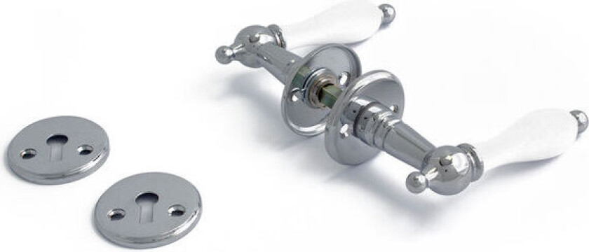 Innvendig Dørvrider A9686 Hvit/krom Posepakke