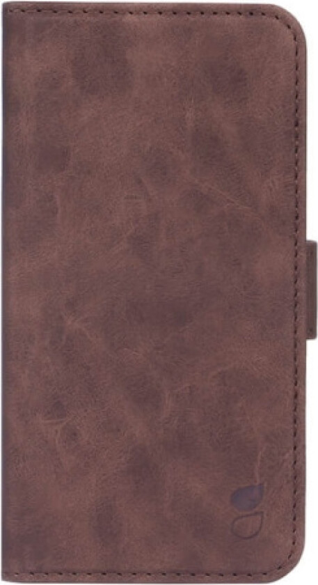 GEAR iPhone 12 / 12 Pro Wallet - Flippdeksel i PU Skinn med Lommebok - Brun