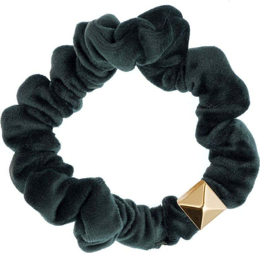 DARK Velvet Mini Scrunchie Pine