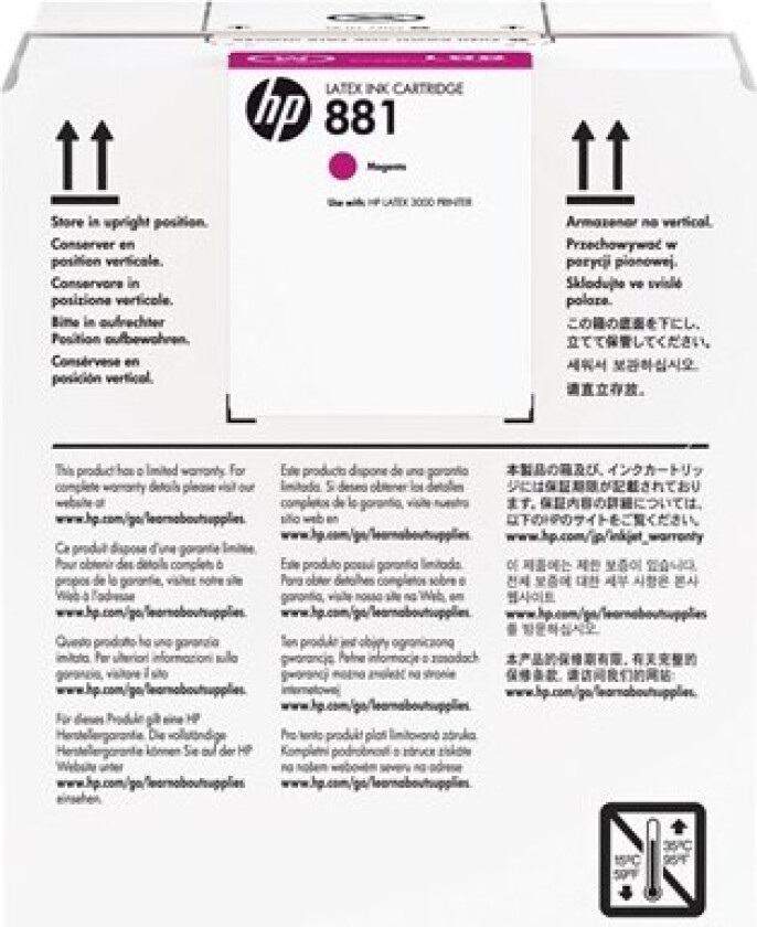 881 / CR332A High Capacity Magenta Ink - Blekkpatron Rød